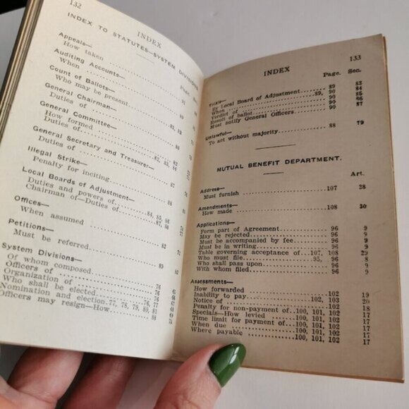 1927 Constitution Railroad Telegraphers Booklet Railway Workers St Louis MO - Picture 10 of 11